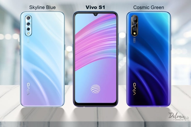 Vivo S1: Pilihan warna Cosmic Green dan Skyline Blue (Pic: Vivo Indonesia)