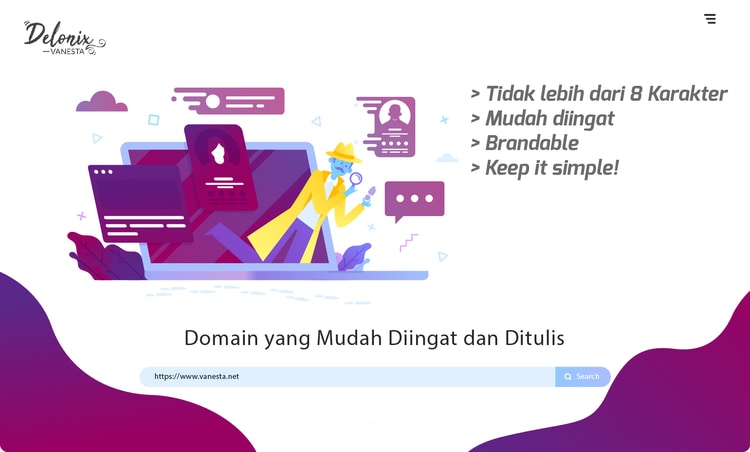 Kriteria memilih domain yang mudah diingat dan ditulis