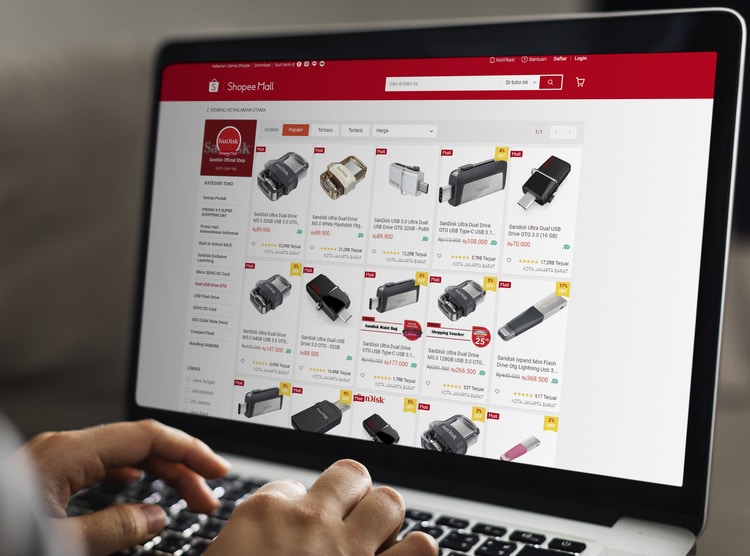 Berbagai pilihan produk berkualitas di Official Store SanDisk di Shopee