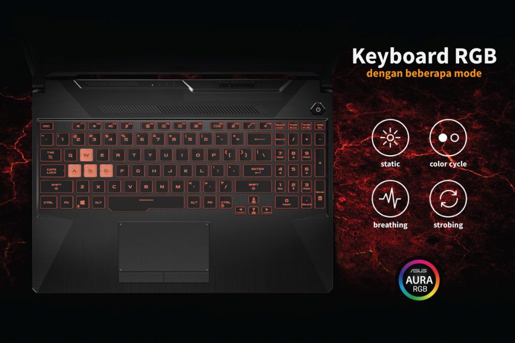 Keyboard RGB ASUS TUF Gaming A15 FX506