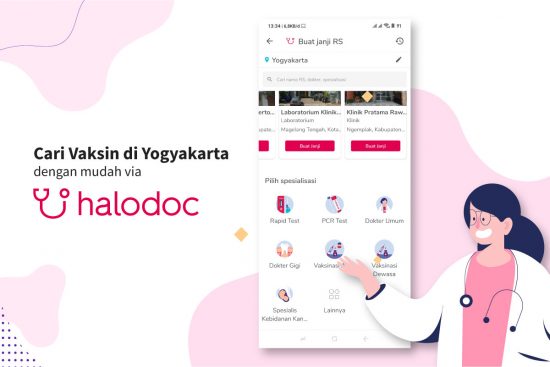 Cari Vaksin di Yogyakarta dengan Mudah via Halodoc